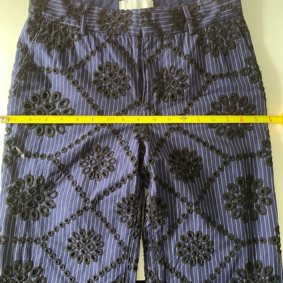 ANTHROPOLOGIE ETT:TWA Embroidered Eyelet Pants - Picture 5 of 8